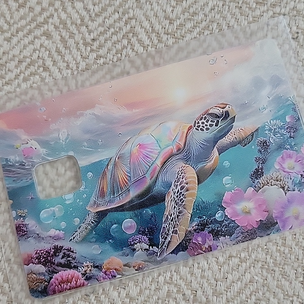 Sea Turtle Credit Card Skin - Multicolor - Picture 2 of 4